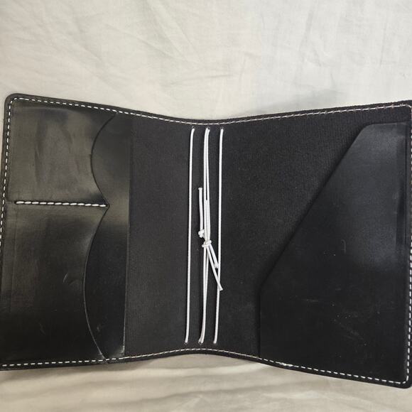 Chic Sparrow Journal Cover Black Leather Made in the USA Travelers Book - Picture 11 of 11